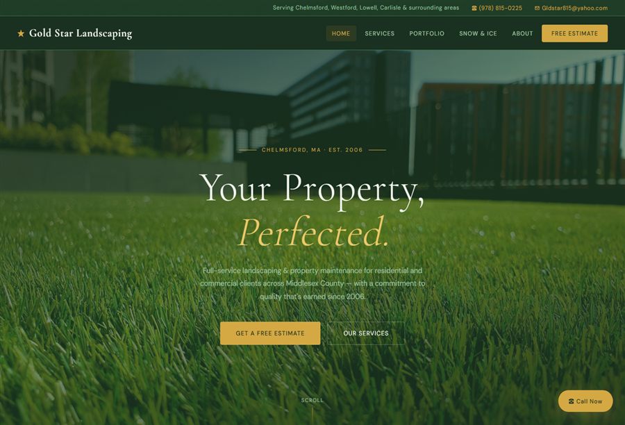 Gold Star Landscaping — Landscaping & Property Maintenance, Chelmsford, MA