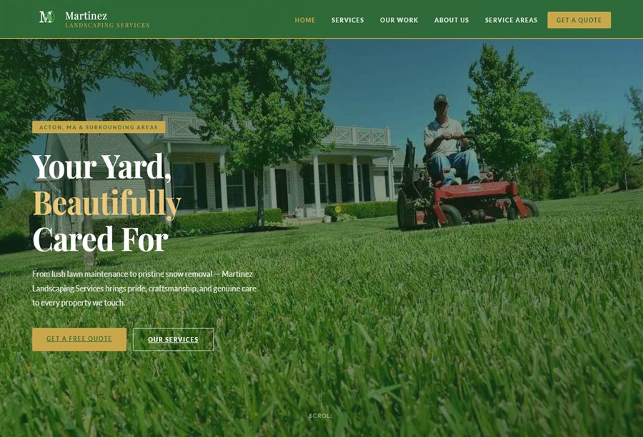 Martinez Landscaping Services — Landscaping & Lawn Care, Acton, MA