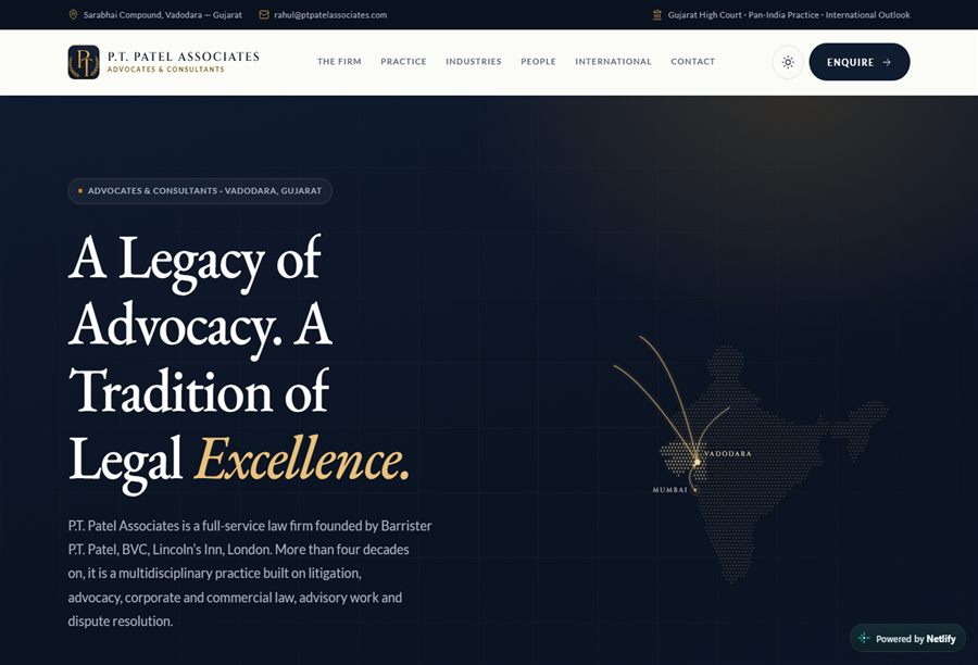 P.T. Patel Associates — Professional Services (Law), Vadodara, India